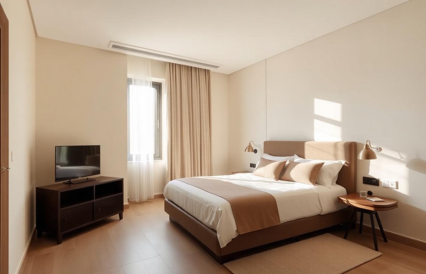 Yakamoz Otel yatak odası